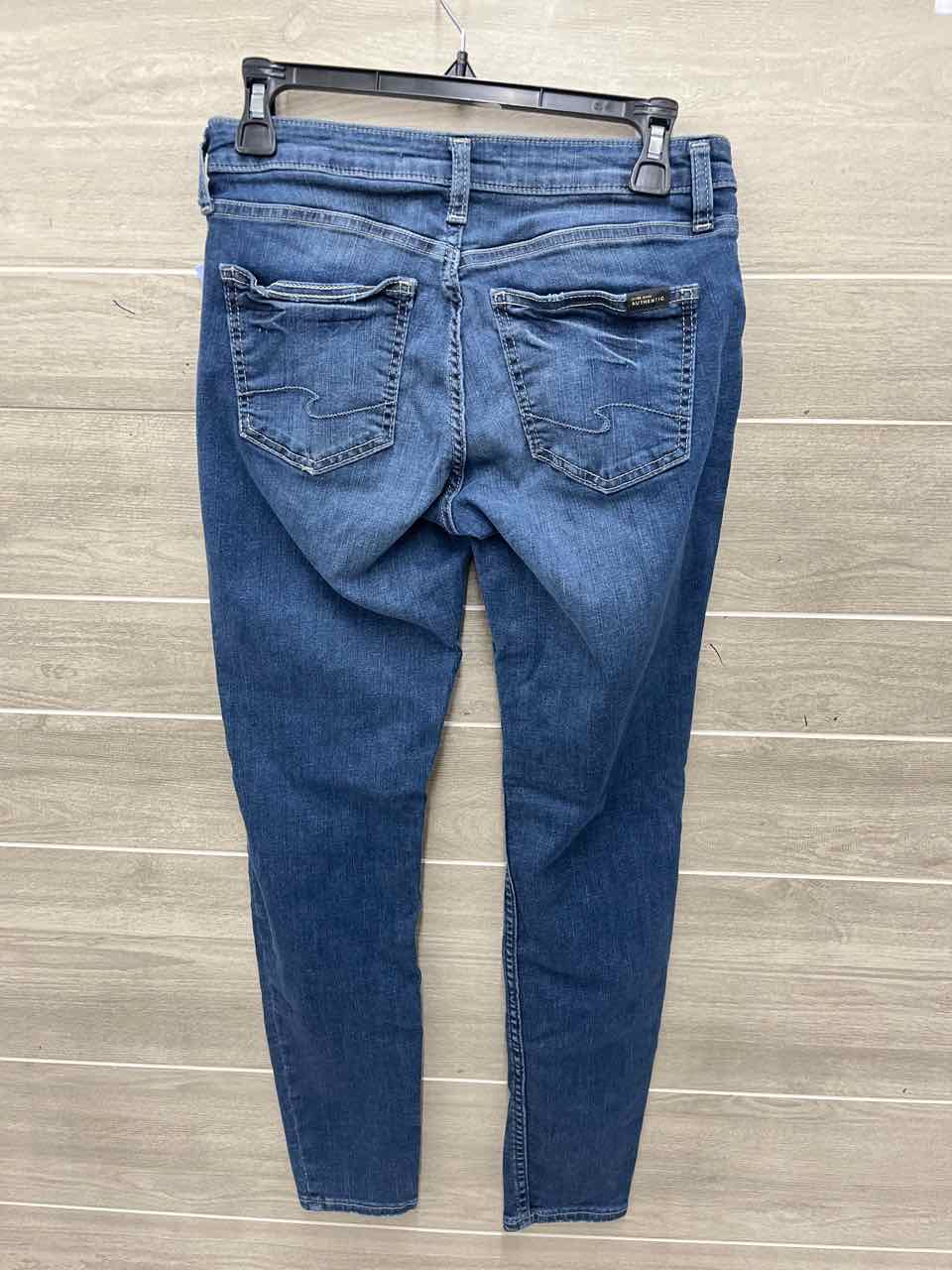 Silver Size 6 Blue Womens Jeans