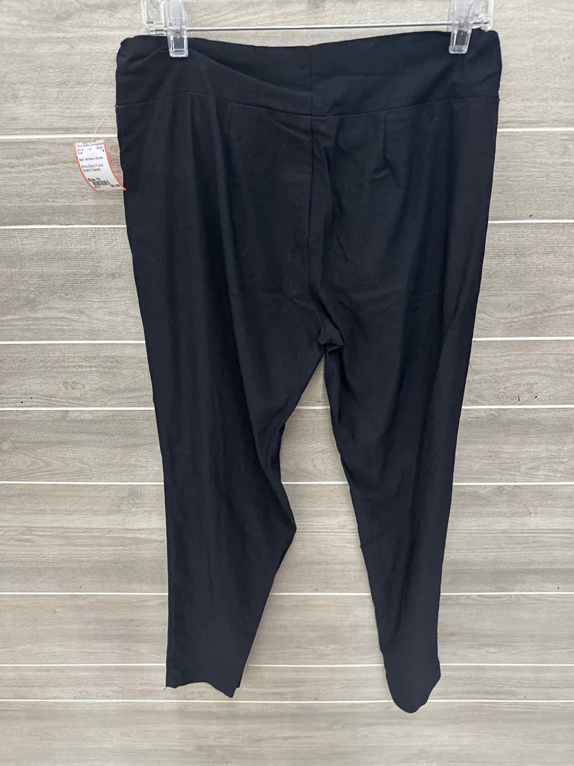 Black Womens Women Size 12 Pants