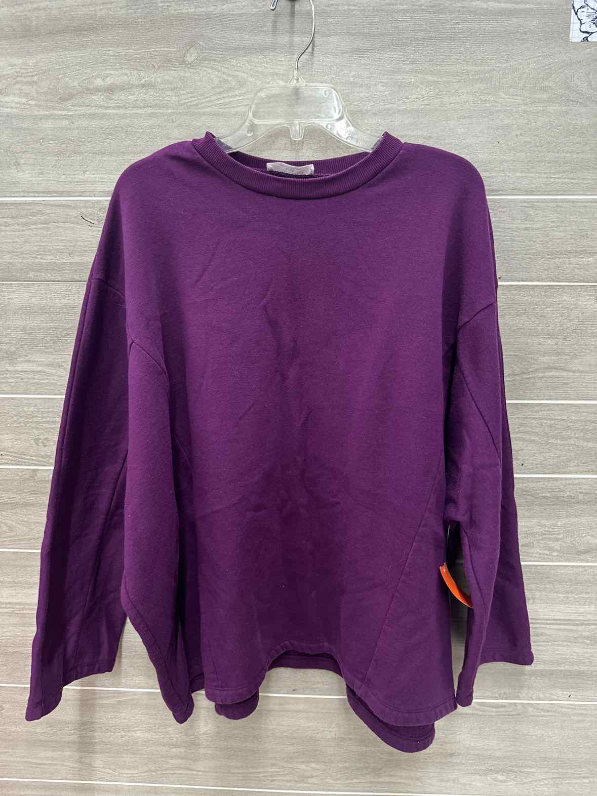 Zenana Size XL Purple Womens Sweatshirt