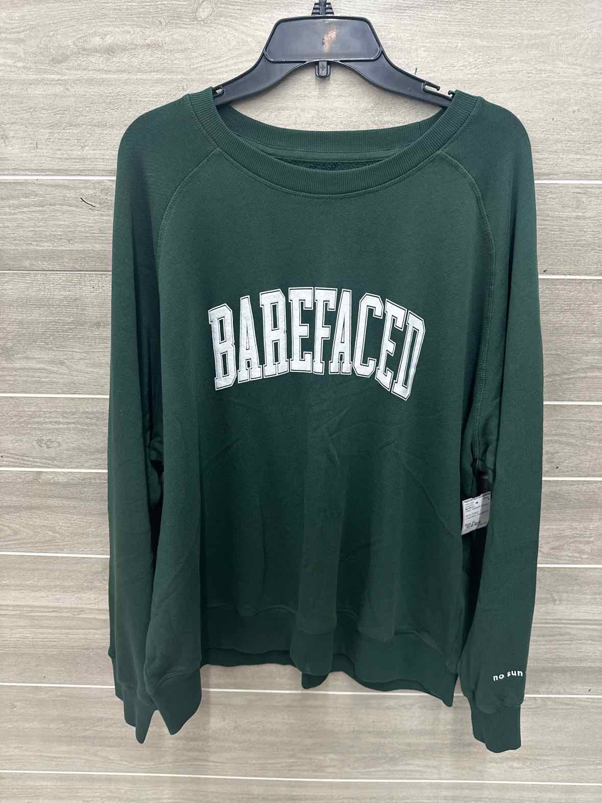 Barefaced Size XL Green Womens Sweatshirt