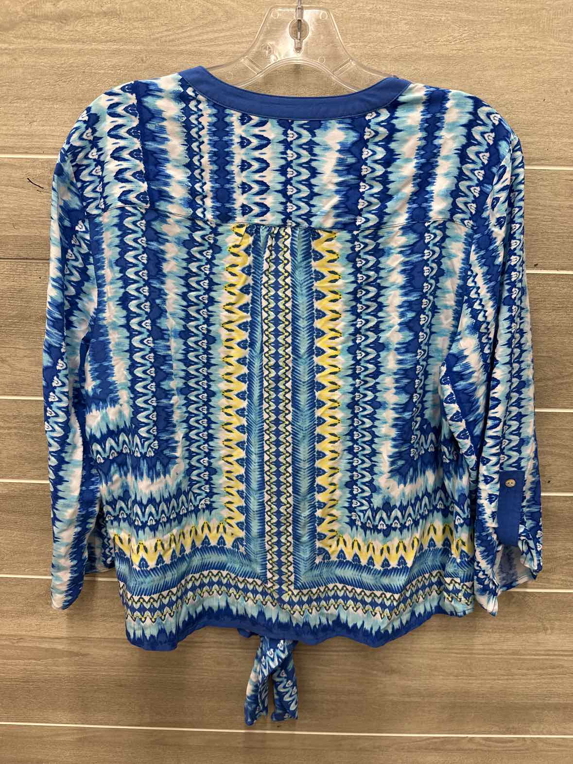 Ruby Rd. Size L/P Blue Petite Shirt