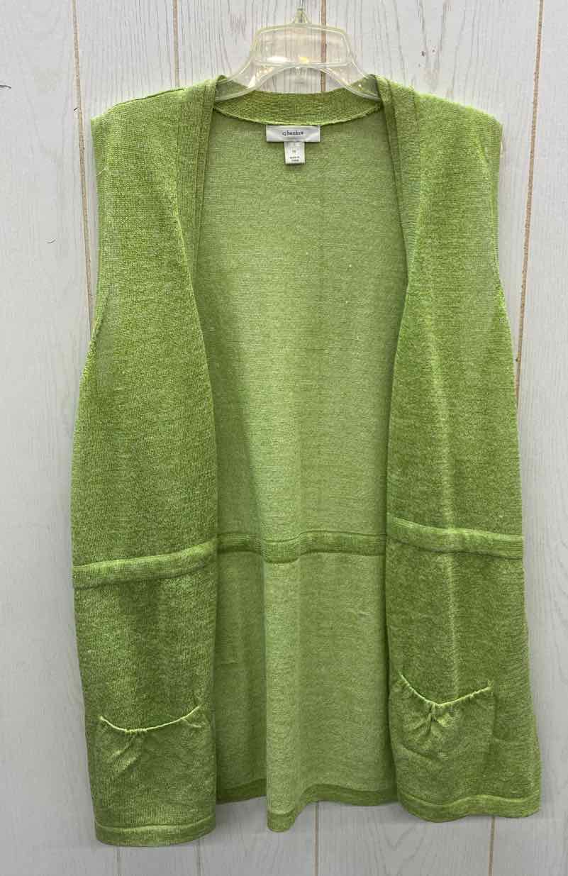 CJ Banks Green Womens Size 1X Vest