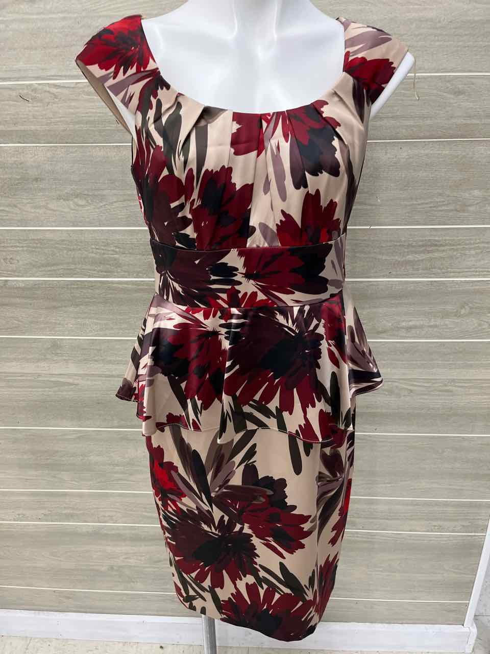 Dressbarn Red Womens Women Size 8 Dress
