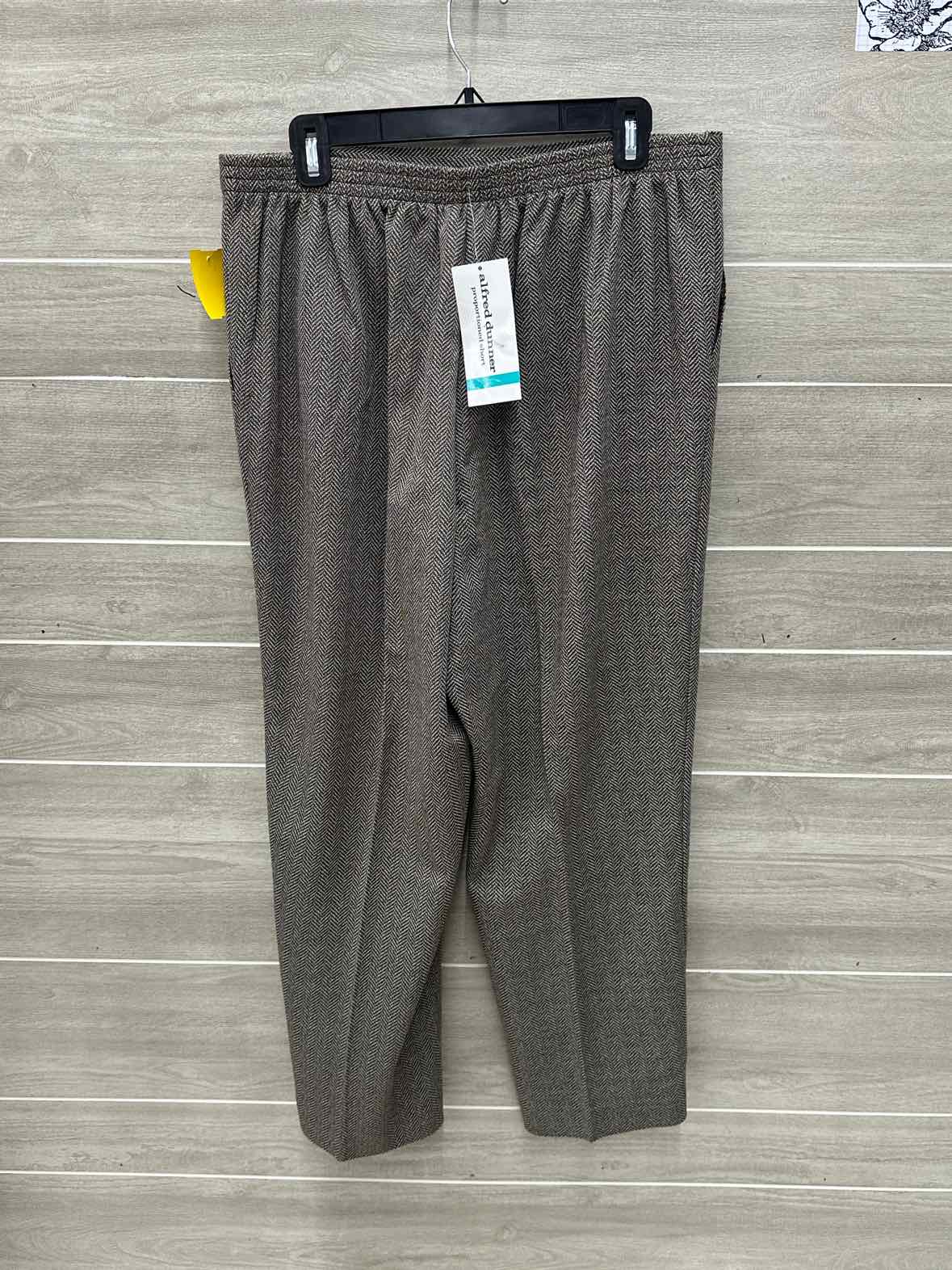 Alfred Dunner Brown Womens Size 16 Pants