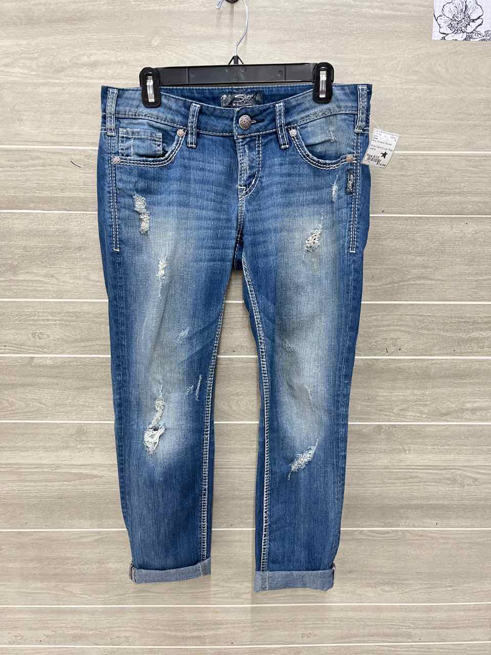 Silver Blue Womens Women Size 8/10 Jeans