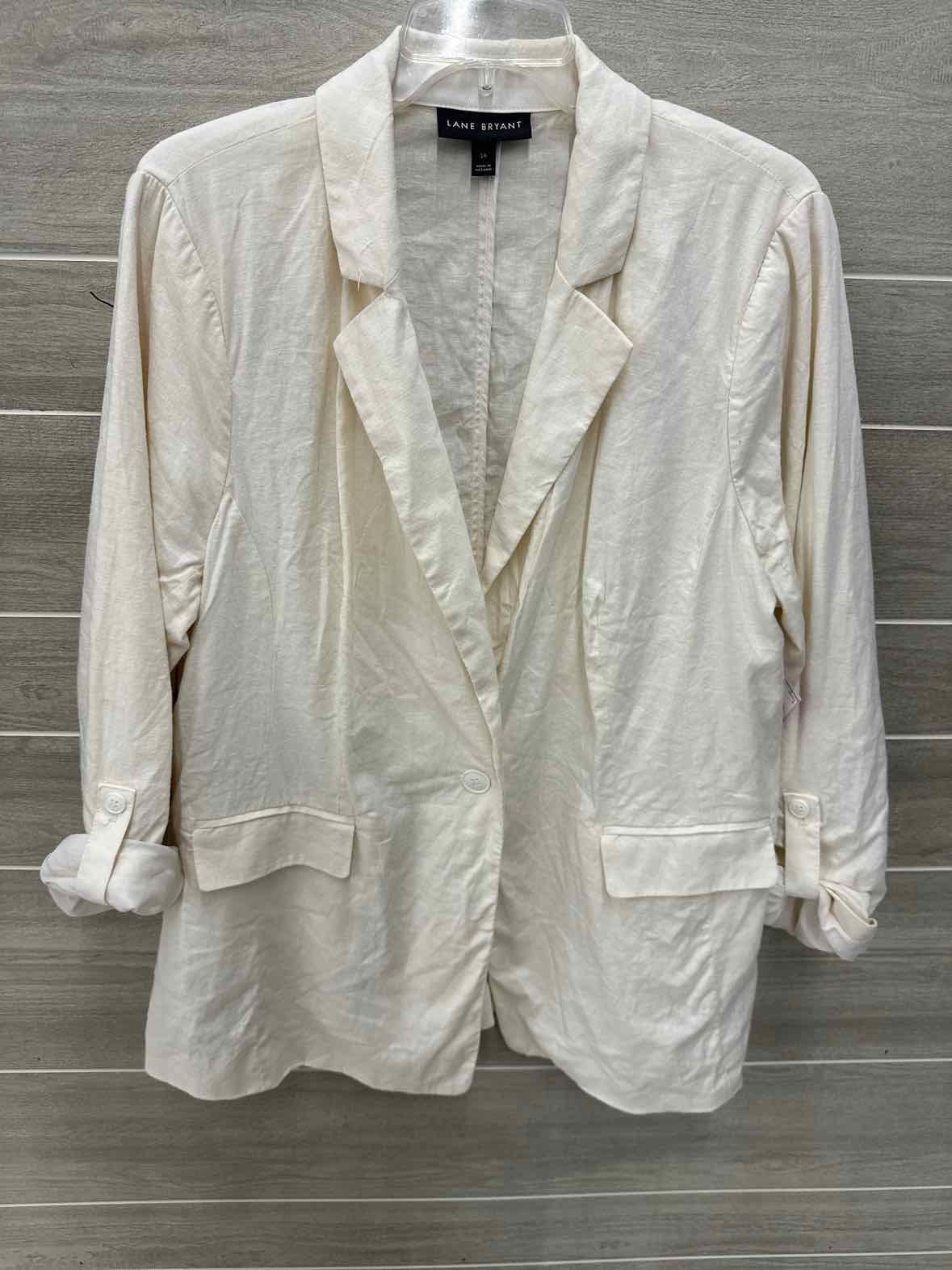 Lane Bryant Cream Womens Size 16 Blazer