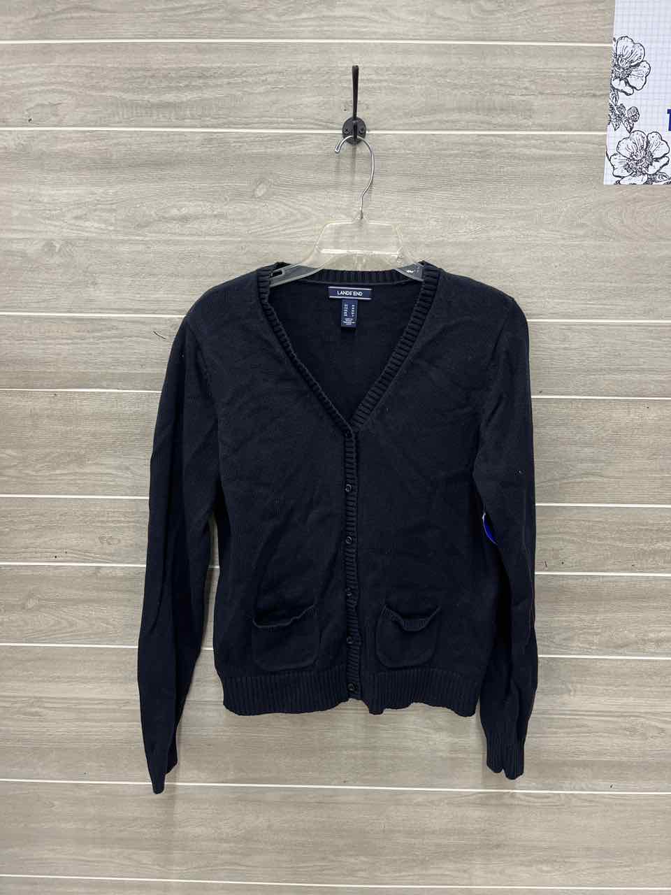 Lands End Size M Black Womens Sweater