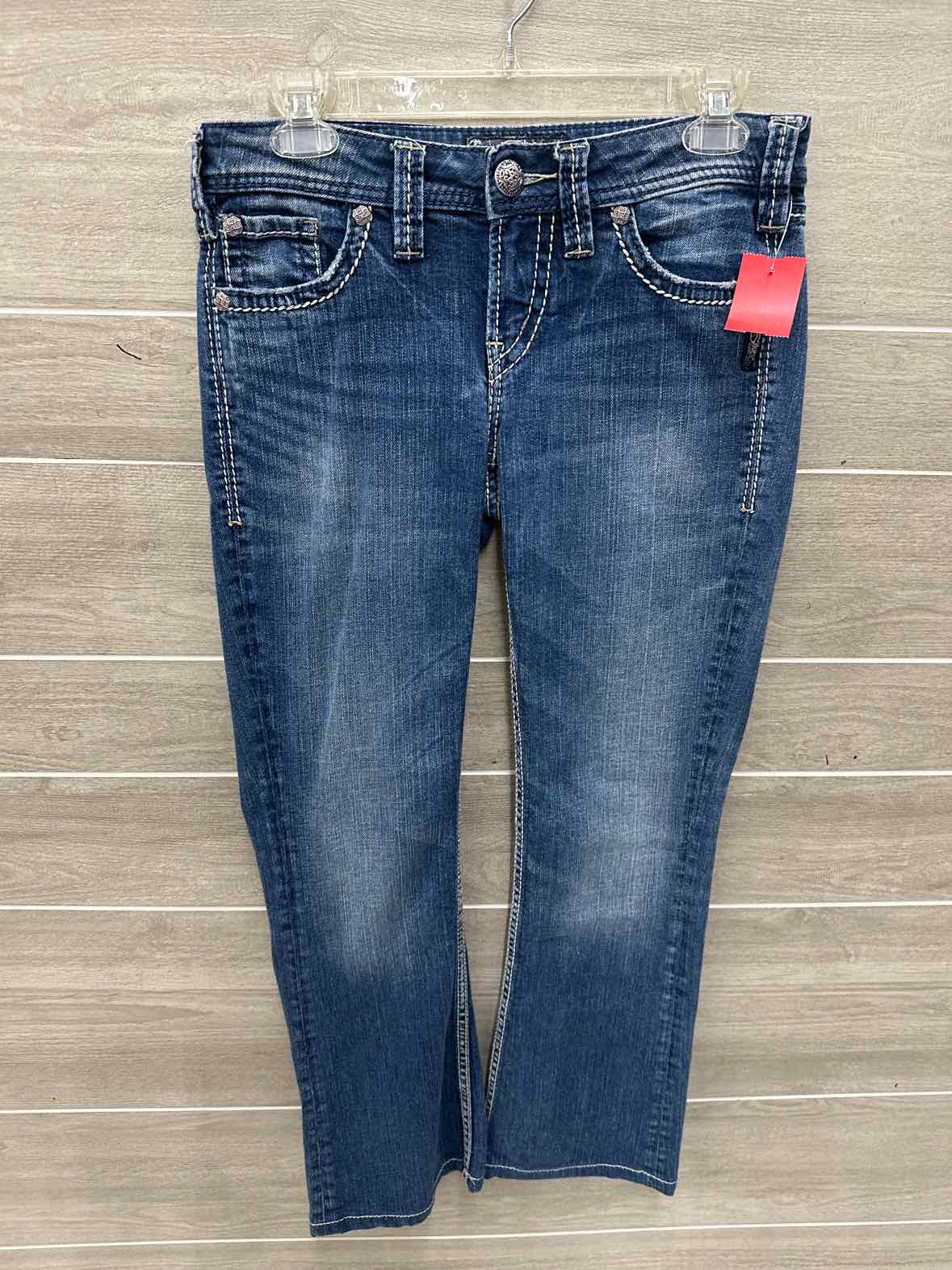 Silver Blue Womens Women Size 4 Short Jeans