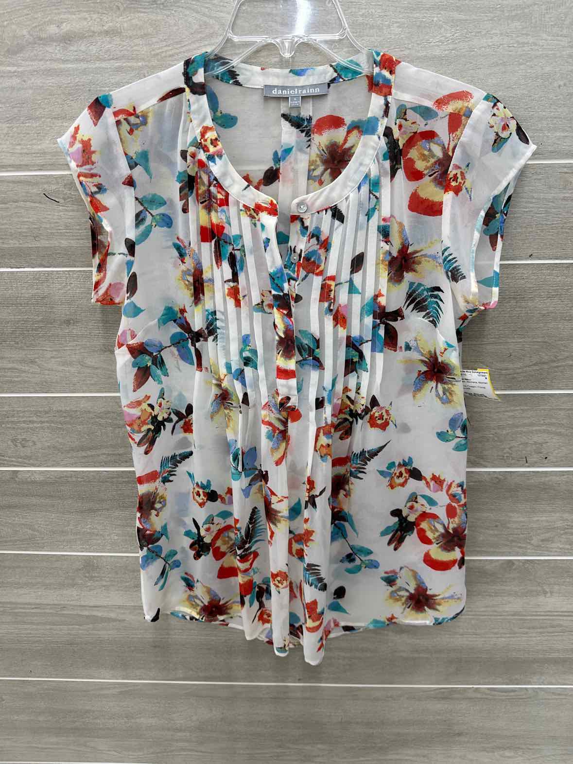 Daniel Rainn Cream Womens Women Size Small Shirt