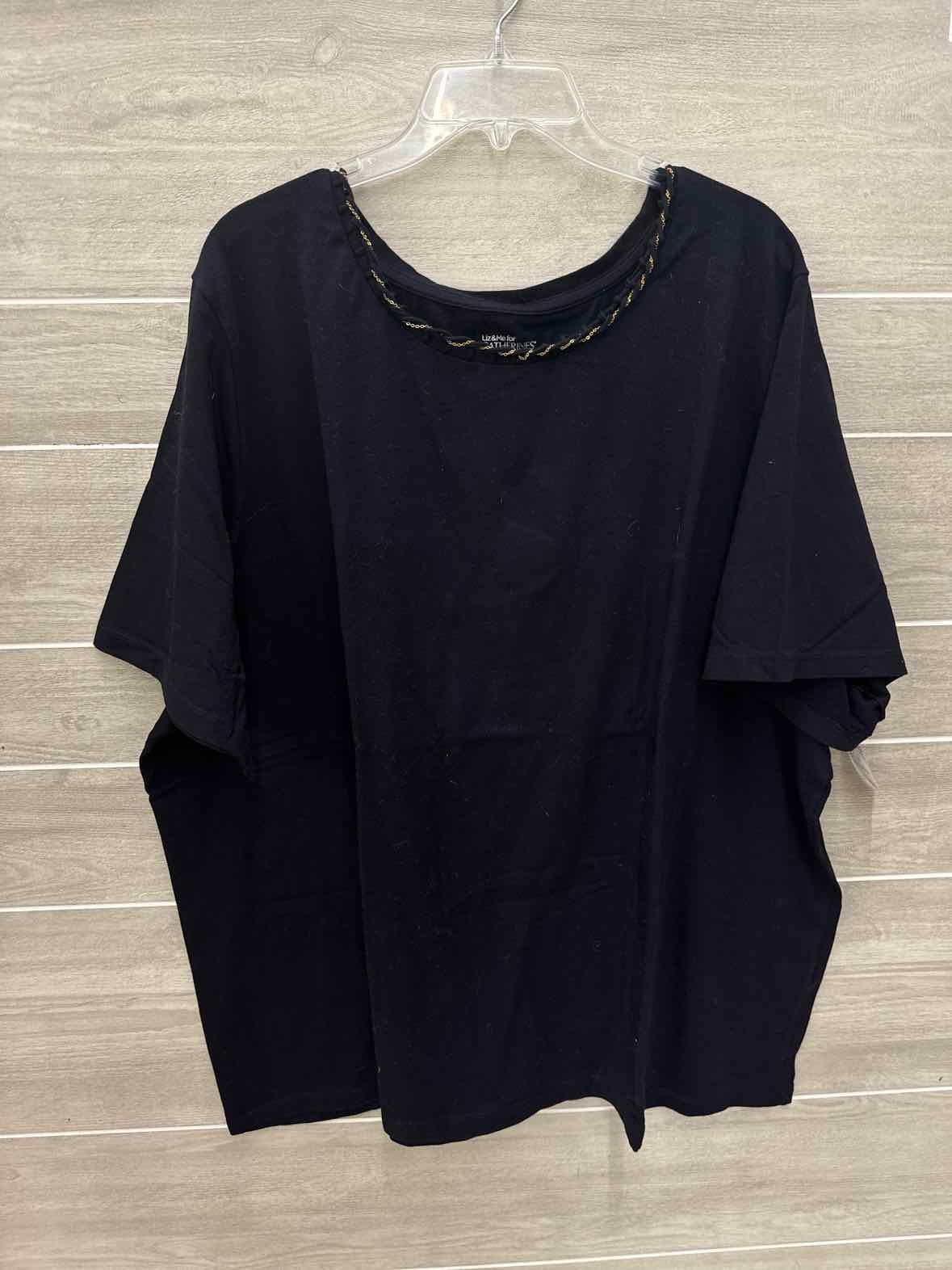 Catherines Black Womens Size 26/28W Shirt