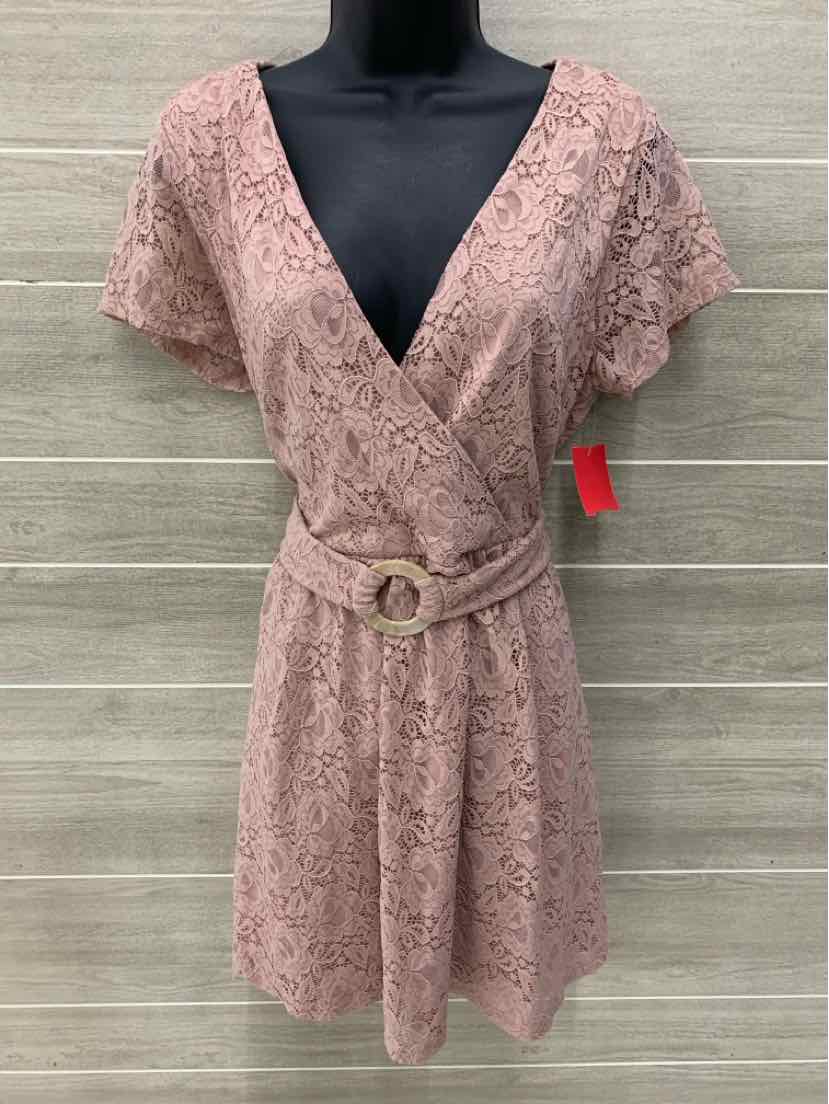 Speechless Pink Womens Size 14/16 Dress