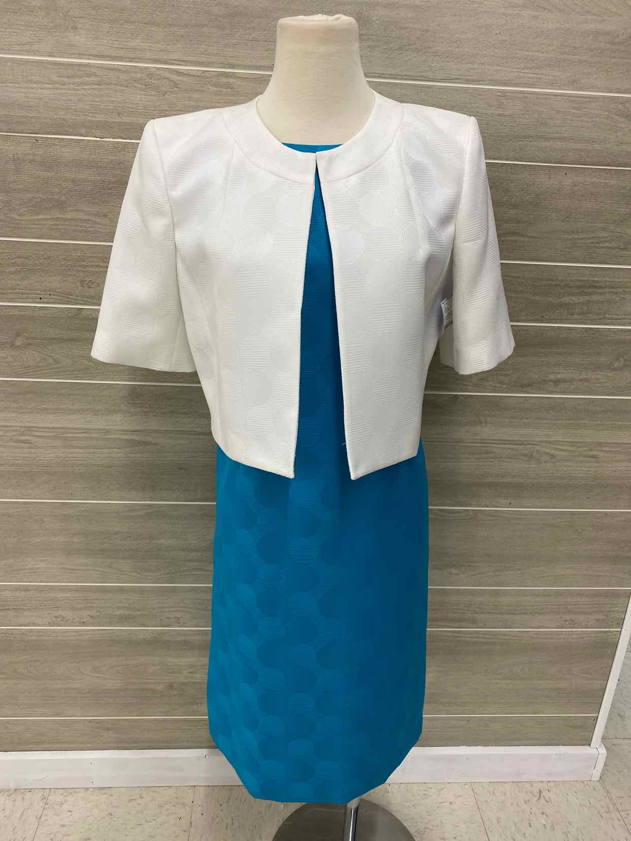 Jones Studio White Womens Size 10 Dress