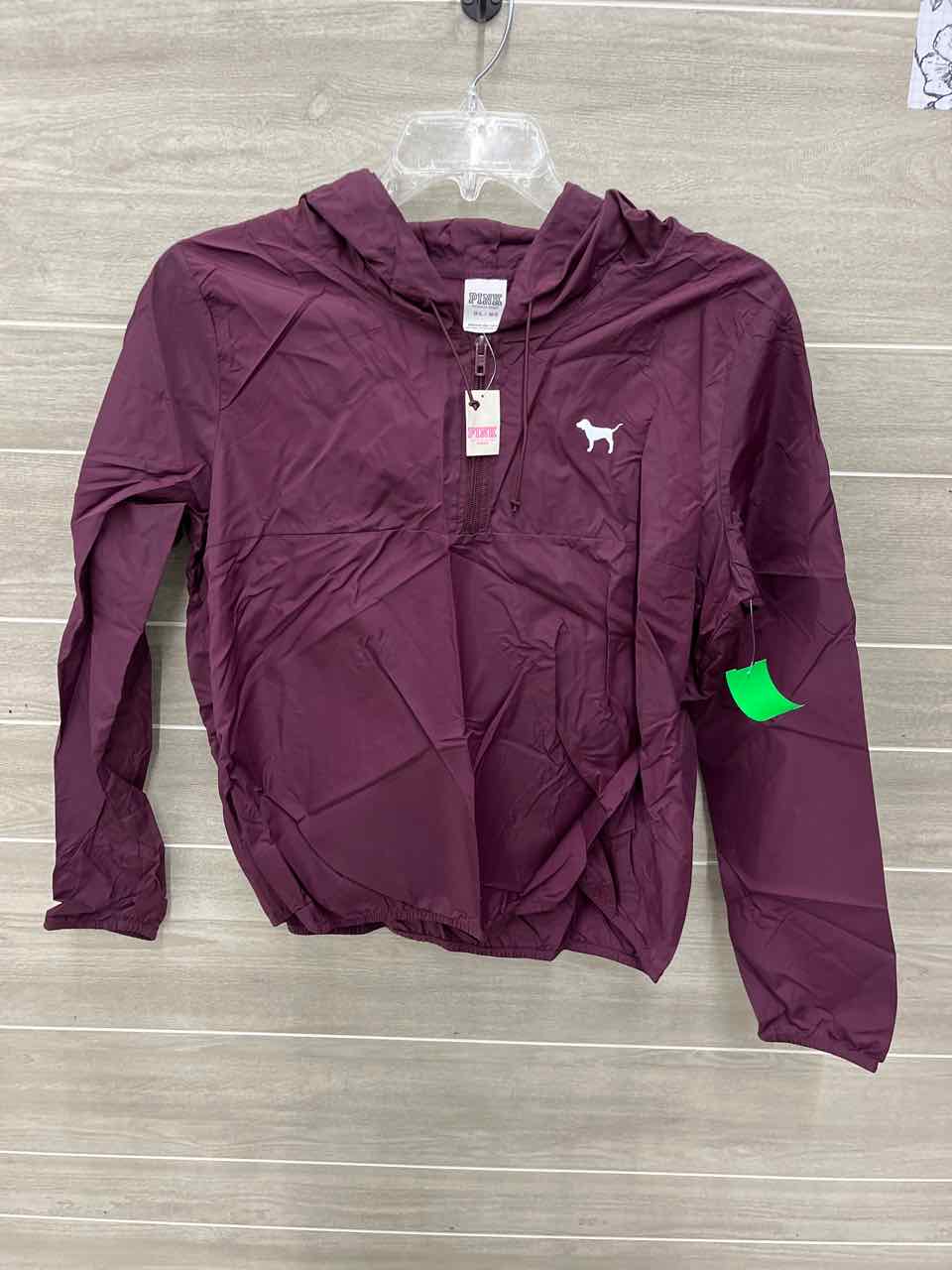 PINK Size M/L Burgundy Womens Jacket (Outdoor)