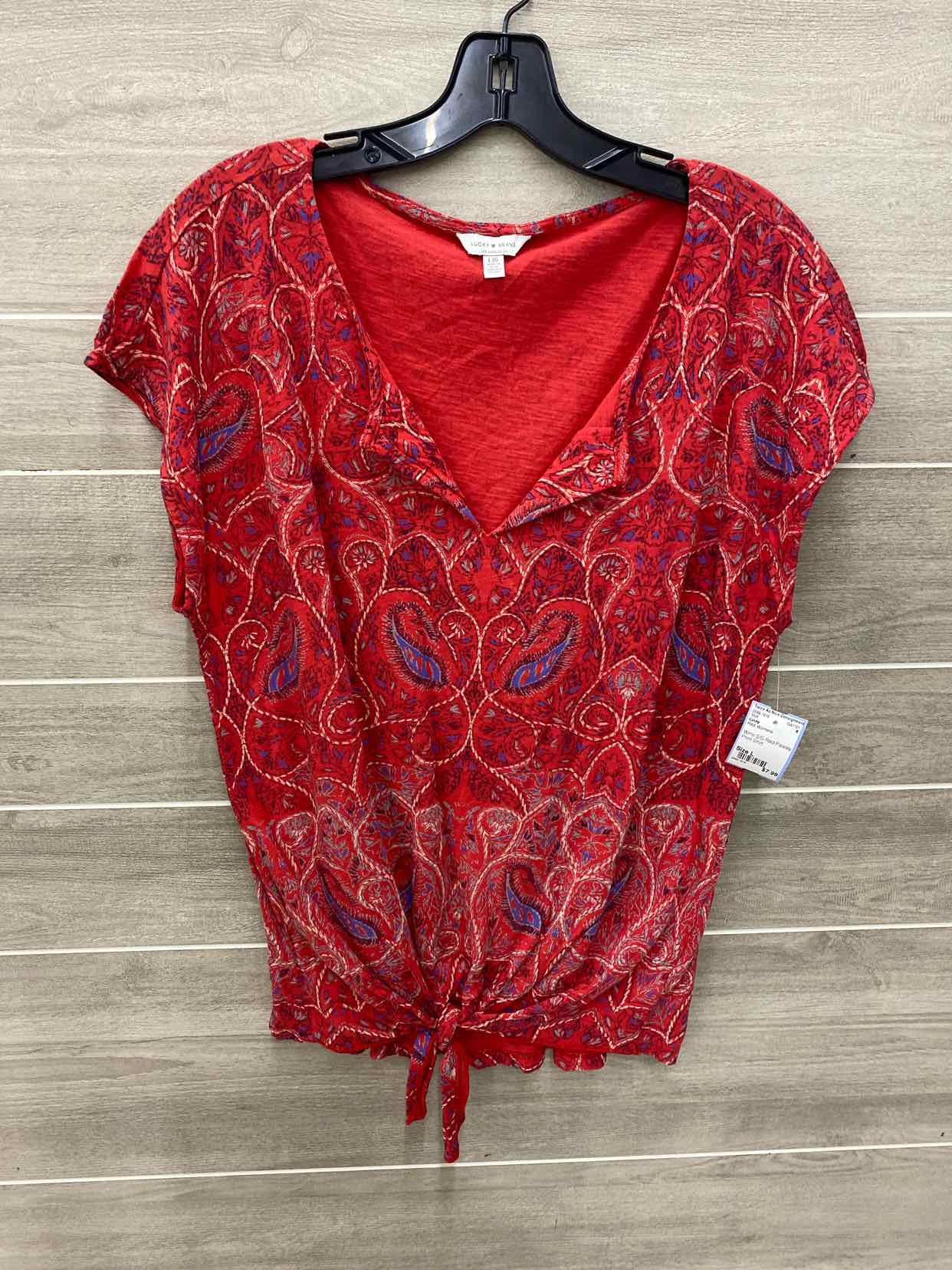Lucky Red Womens Size L Shirt