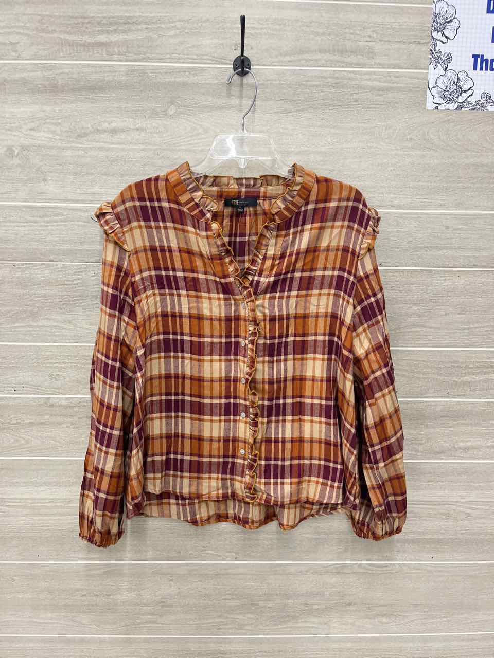 FRYE Size XL Brown Womens Shirt