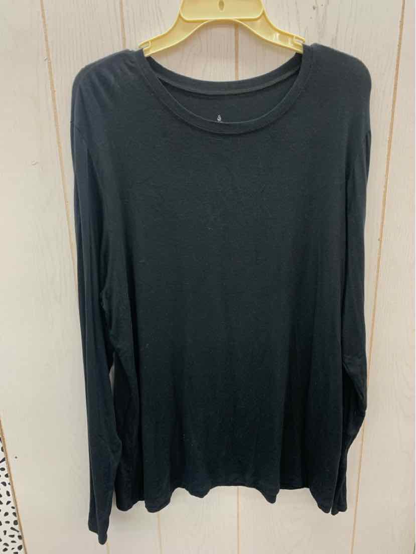 Cuddl Duds Black Womens Size 2X Shirt
