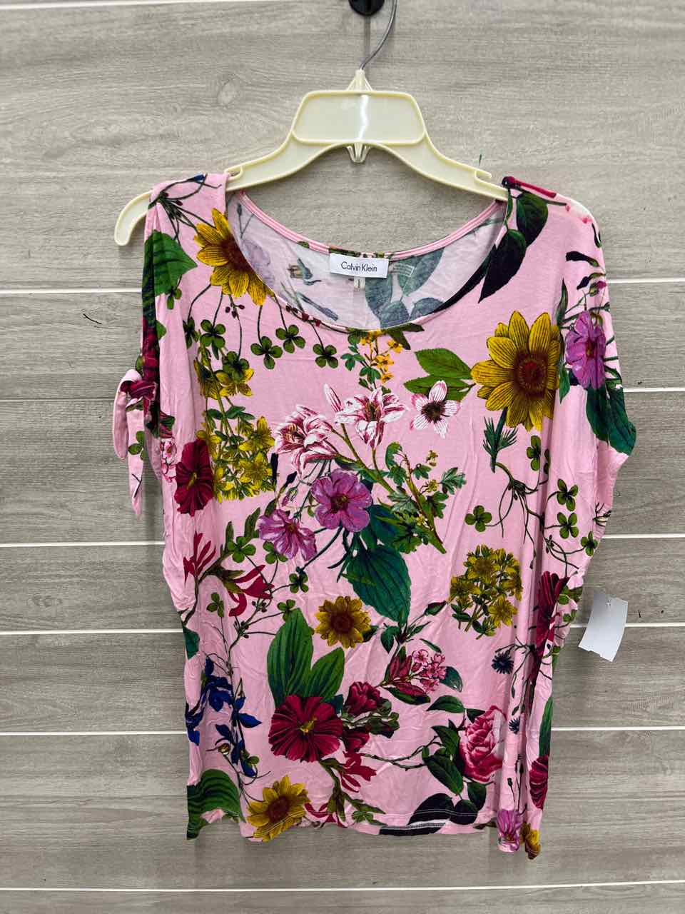 Calvin Klein Size L Pink Womens Shirt