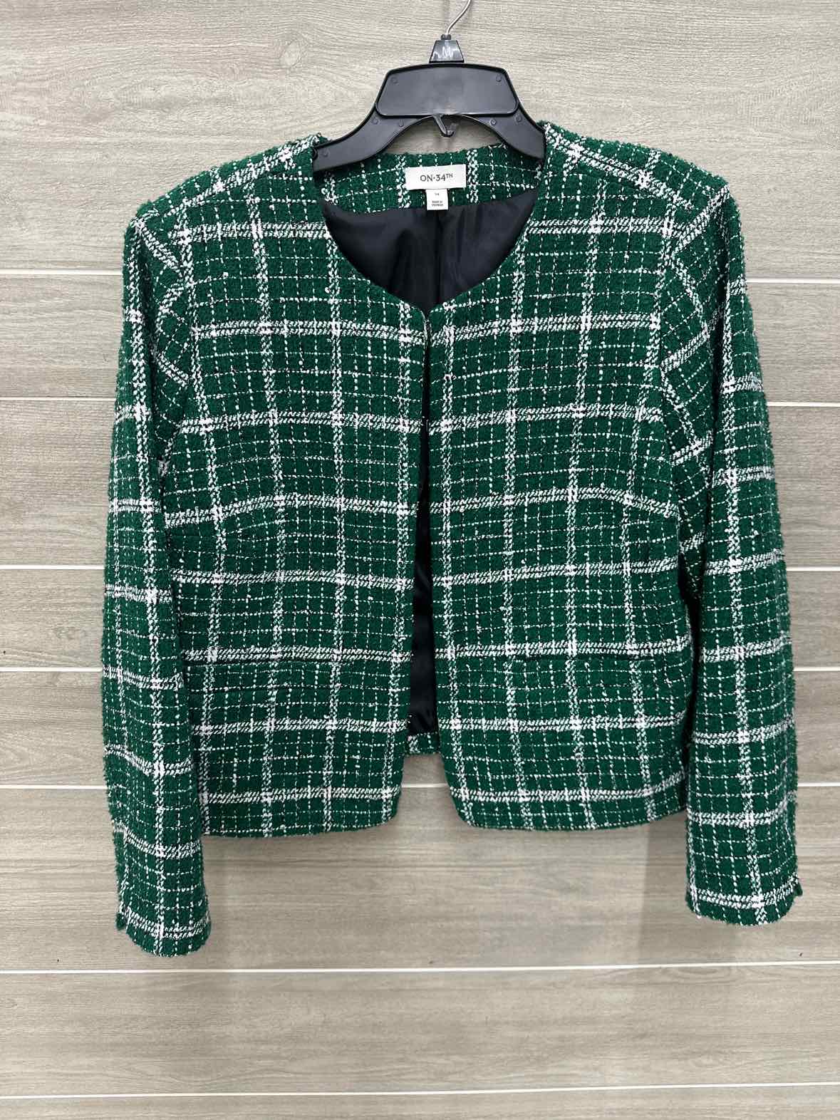 On 34th Size 14 Green Womens Blazer