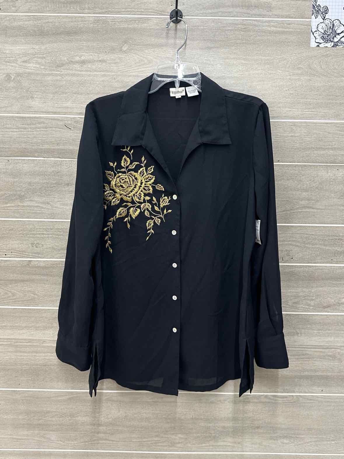 Together Black Womens Women Size L Shirt