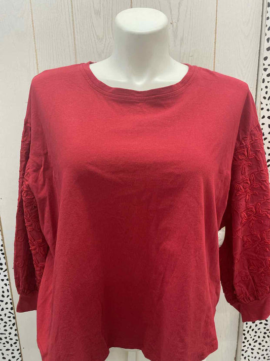 Umgee Red Womens Size M/L Shirt