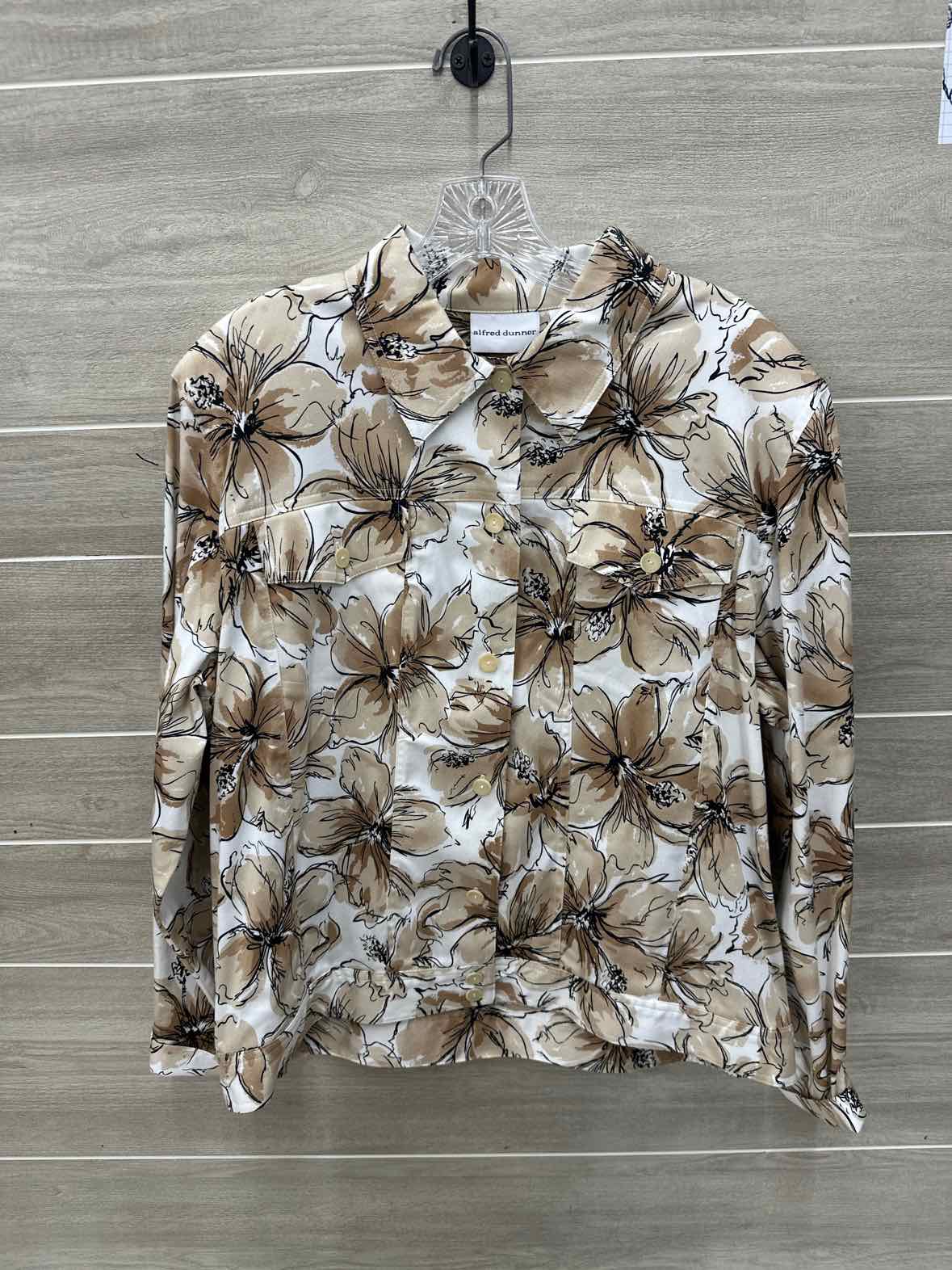 Alfred Dunner Tan Womens Women Size 14 Blazer