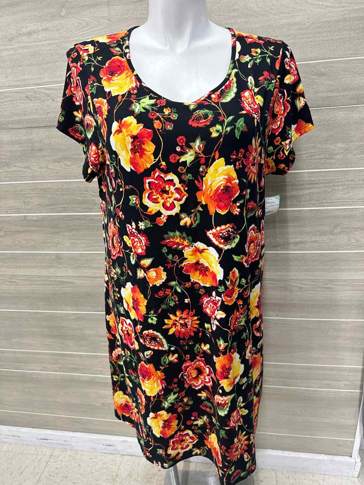 Fred David Size 2X Black Plus Dress