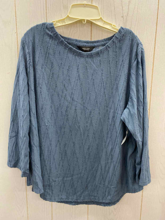 Simply Vera Blue Womens Size 18/20 Shirt