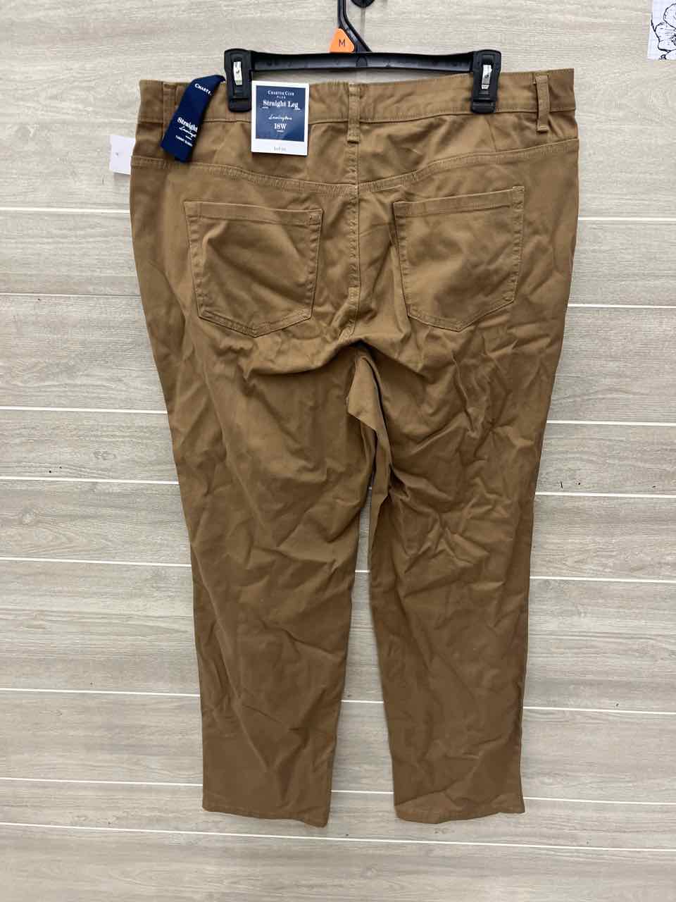 Charter Club Size 18W Brown Womens Pants