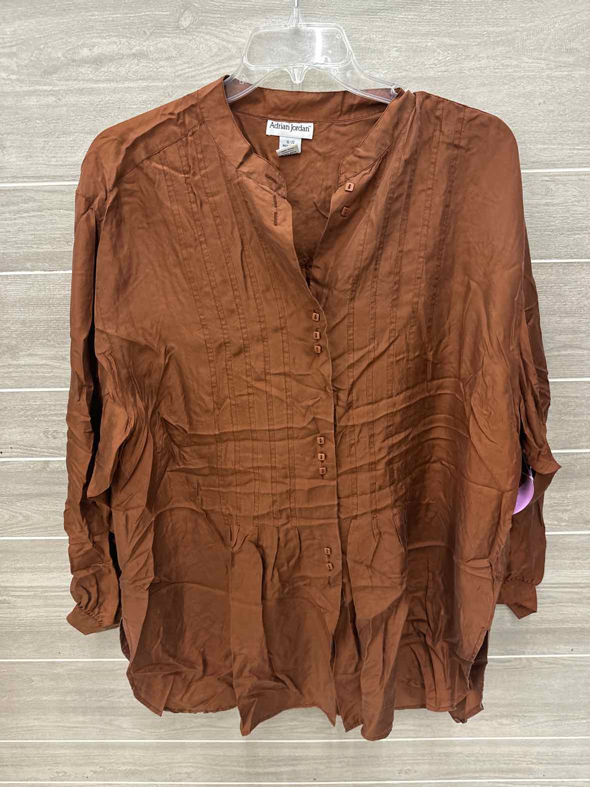 Adrian Jordan Brown Womens Size 18/20 Shirt