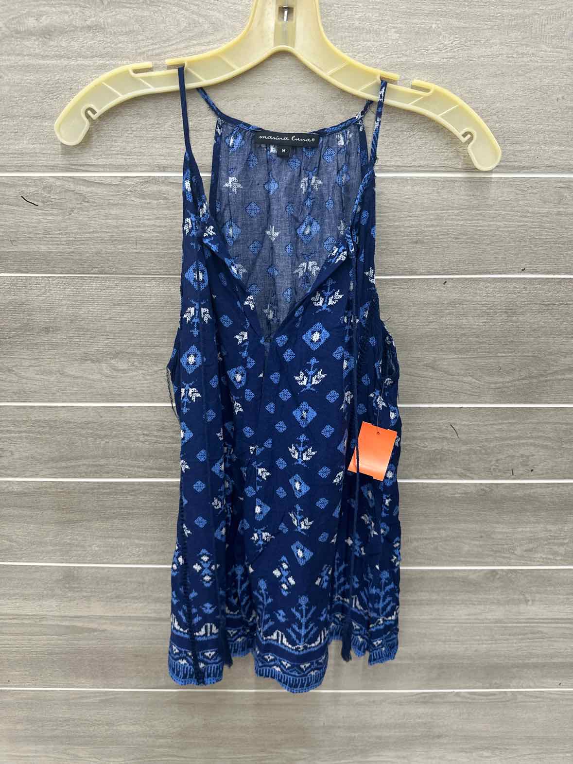 Blue Womens Women Size M Tank Top