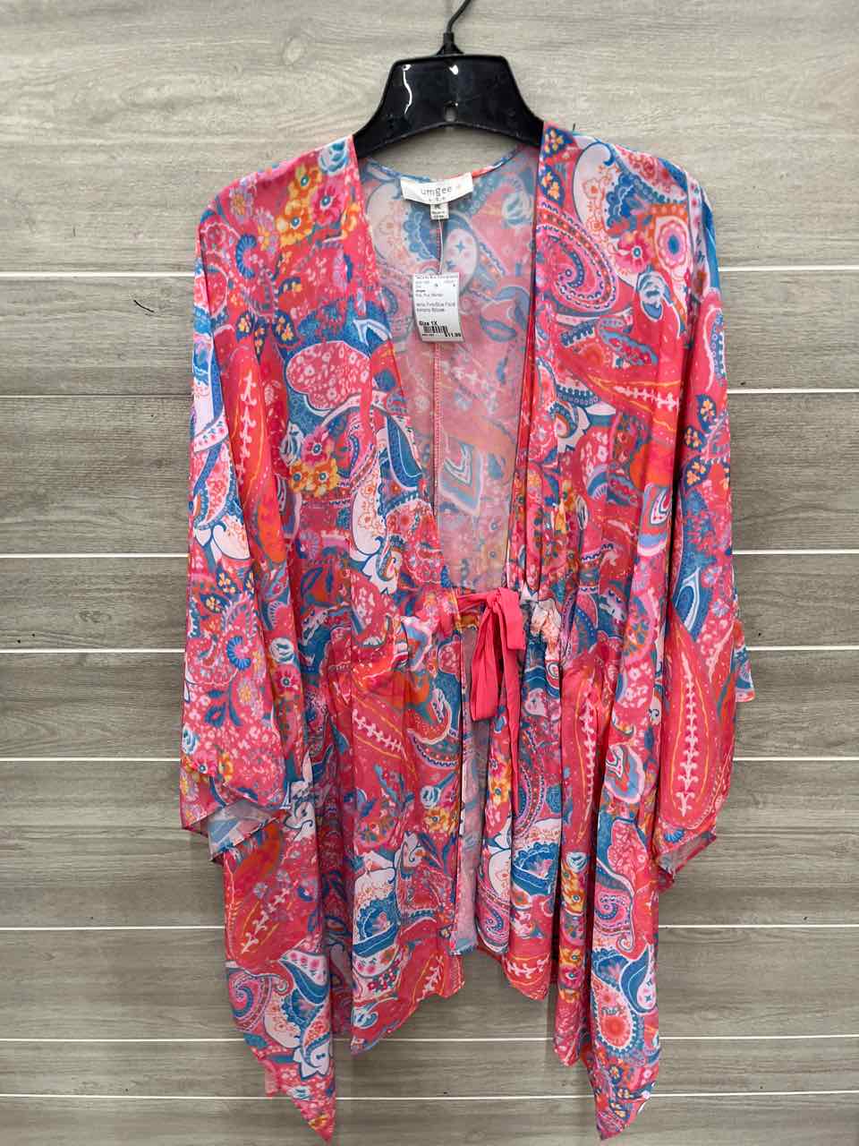 Umgee Size 1X Pink Plus Shirt