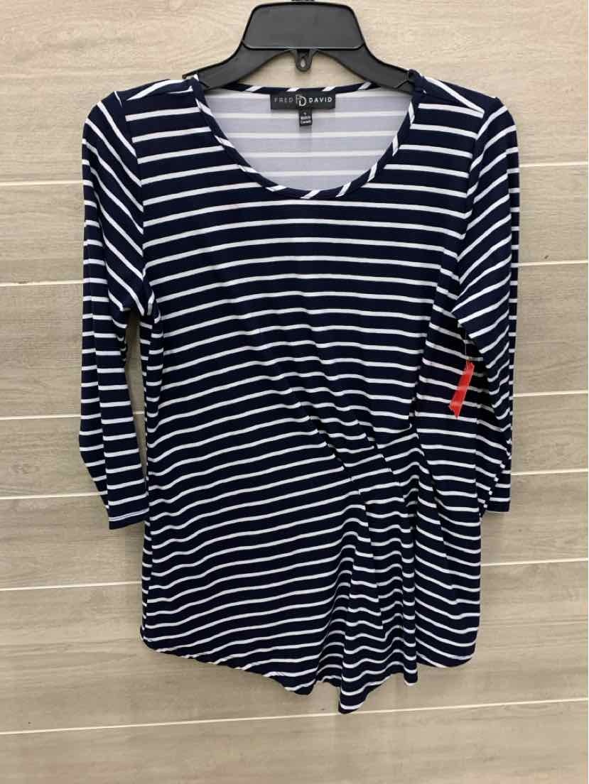 Fred David Navy Womens Size Small Shirt