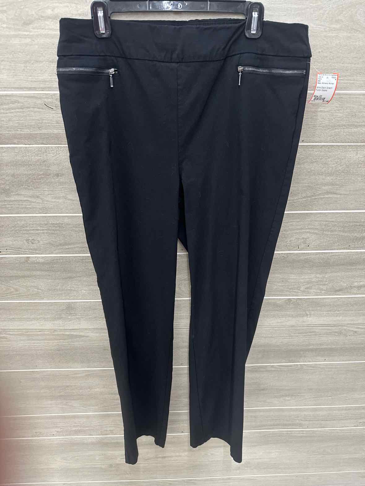 Ave Black Womens Women Size 22 Pants