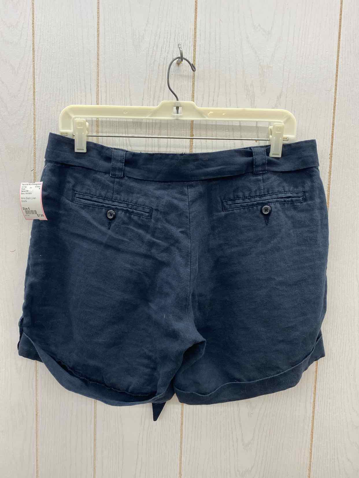 Garnet Hill Black Womens Size 6 Shorts