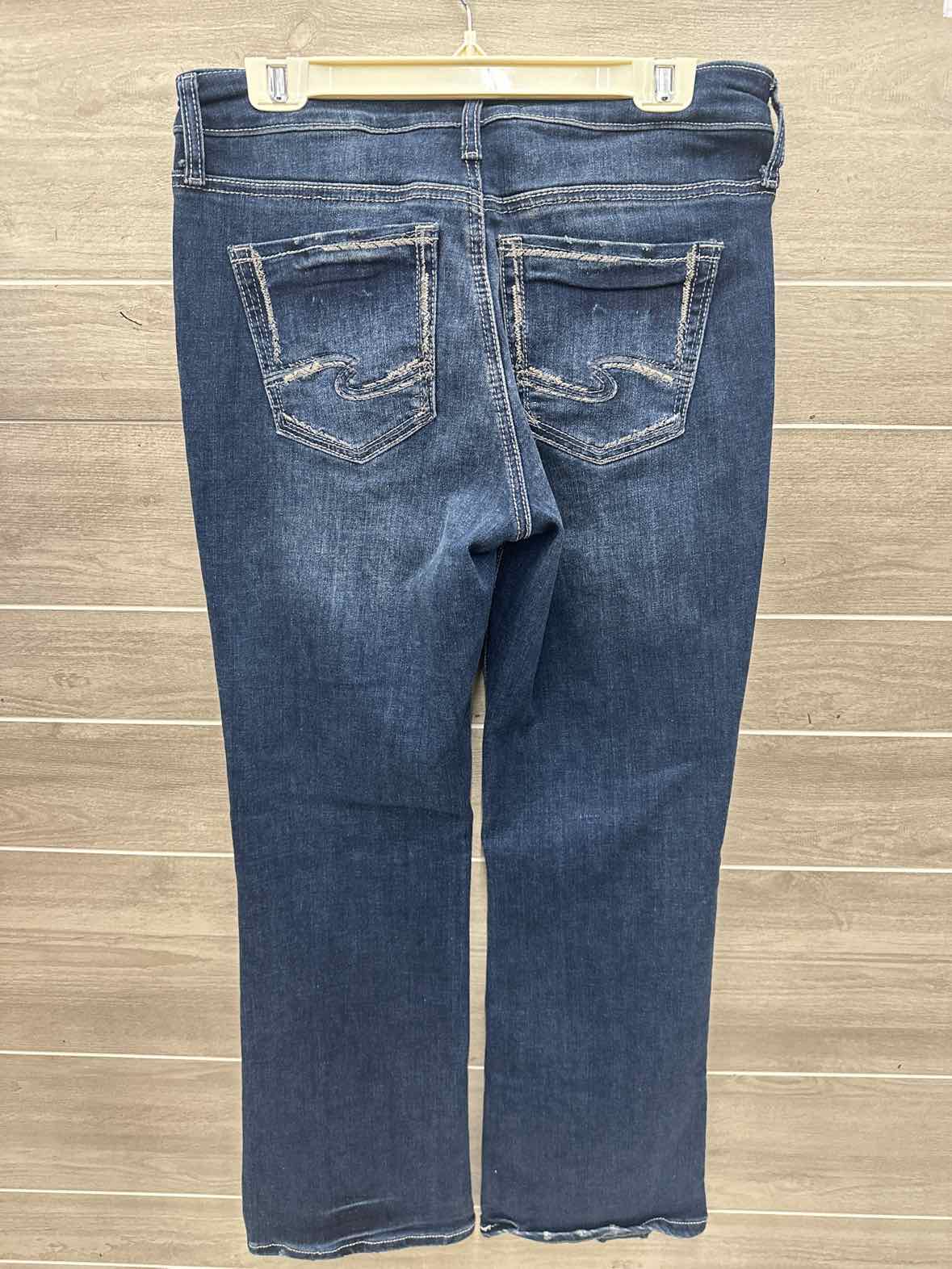 Silver Size 10 Blue Womens Jeans