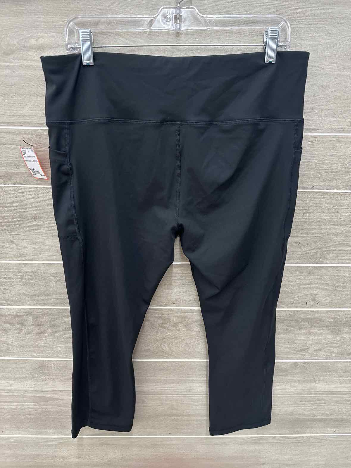 Avia Black Womens Women Size XL Leggings
