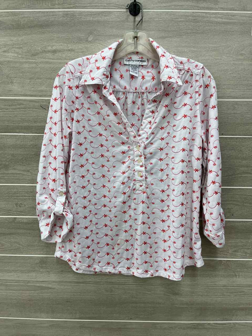 Cathy Daniels White Womens Women Size M Shirt
