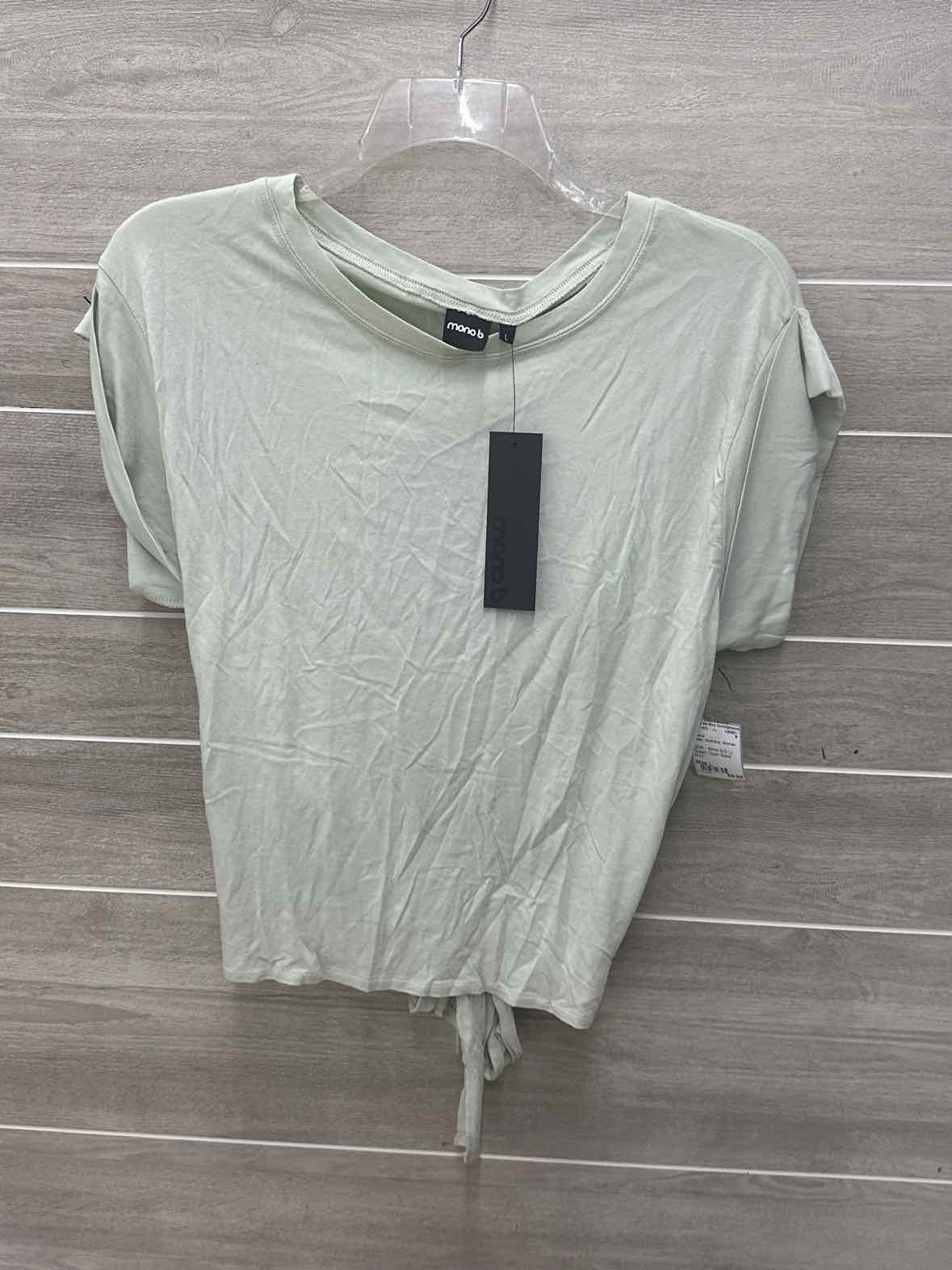 Mono b Green Womens Women Size L Shirt