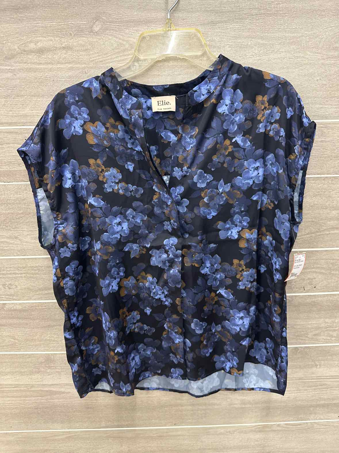 Elie. Elie Tahari Blue Womens Women Size L Shirt