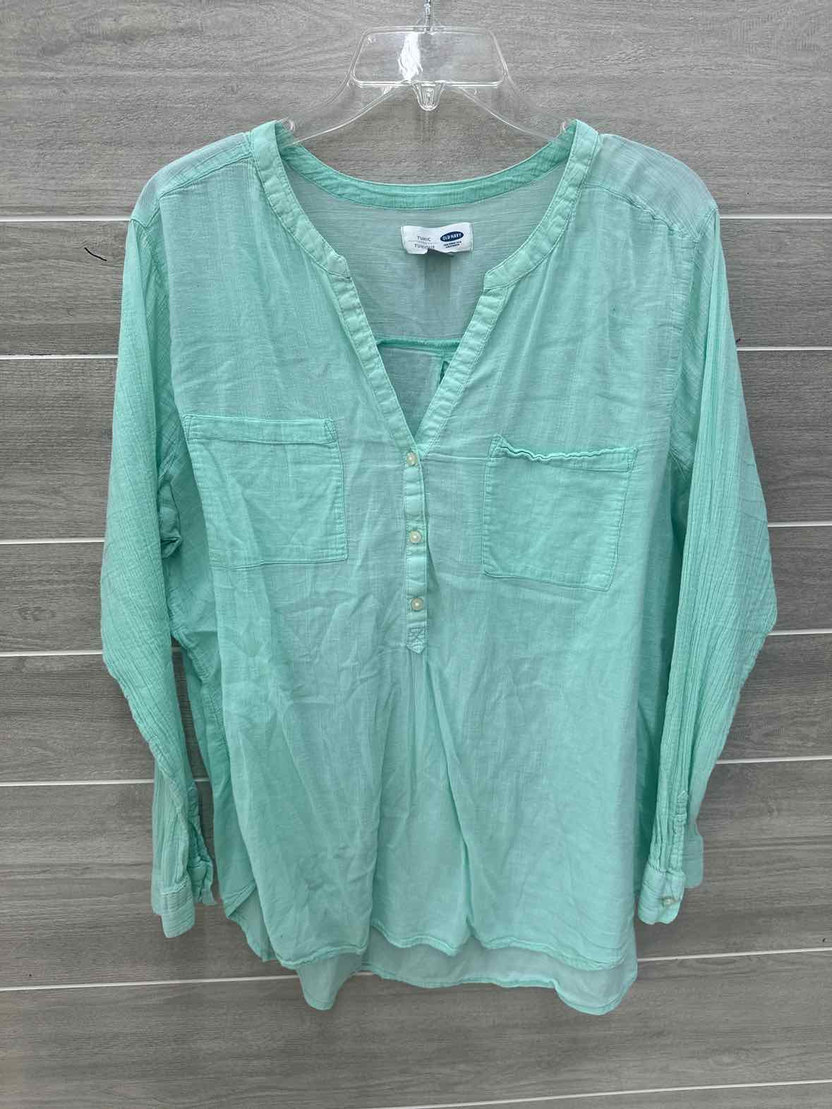 Old Navy Green Womens Women Size 18 Shirt