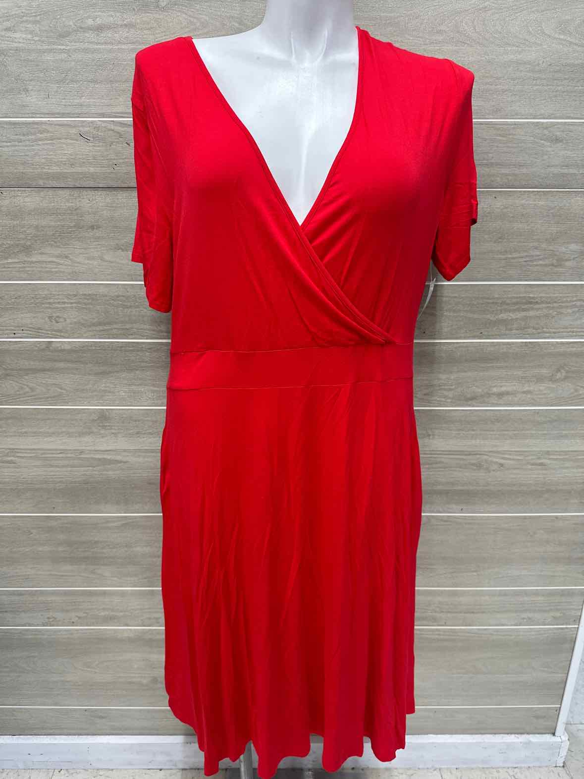 Size 3X Red Plus Dress