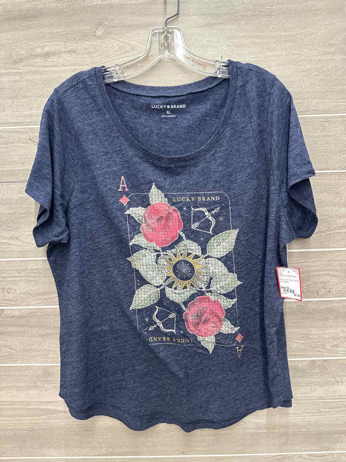 Lucky Size XL Navy Womens Shirt