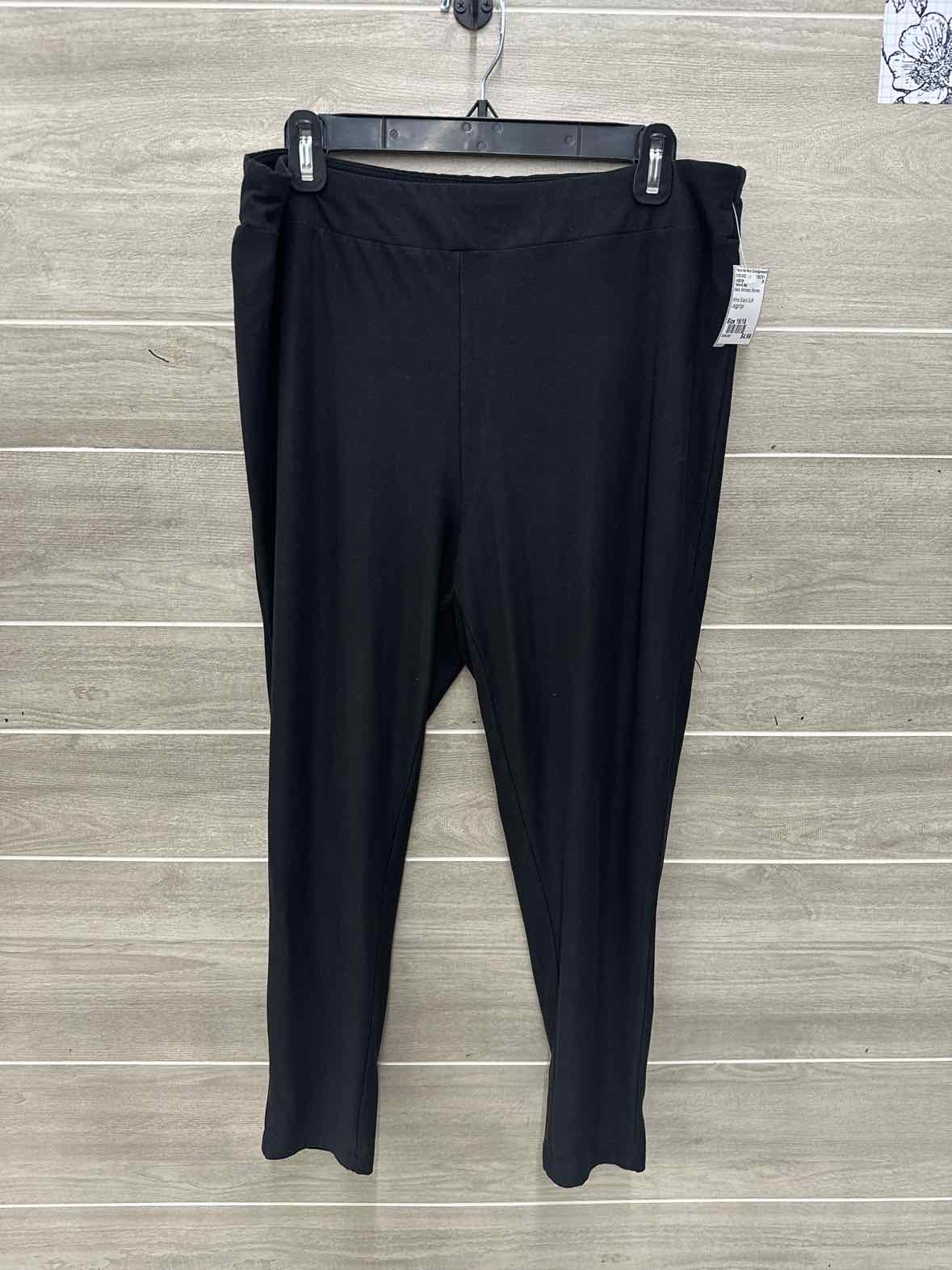 Terra & Sky Black Womens Women Size 16/18 Leggings