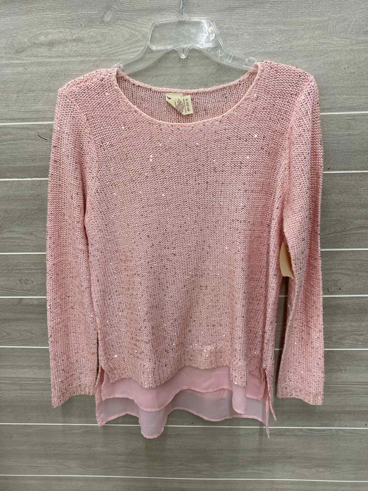 Faded Glory Pink Womens Size L Sweater