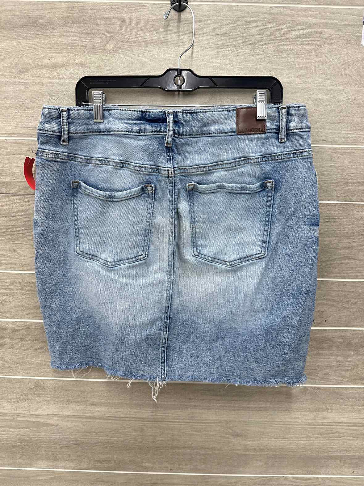 Maurices Size 16W Blue Plus Skirt