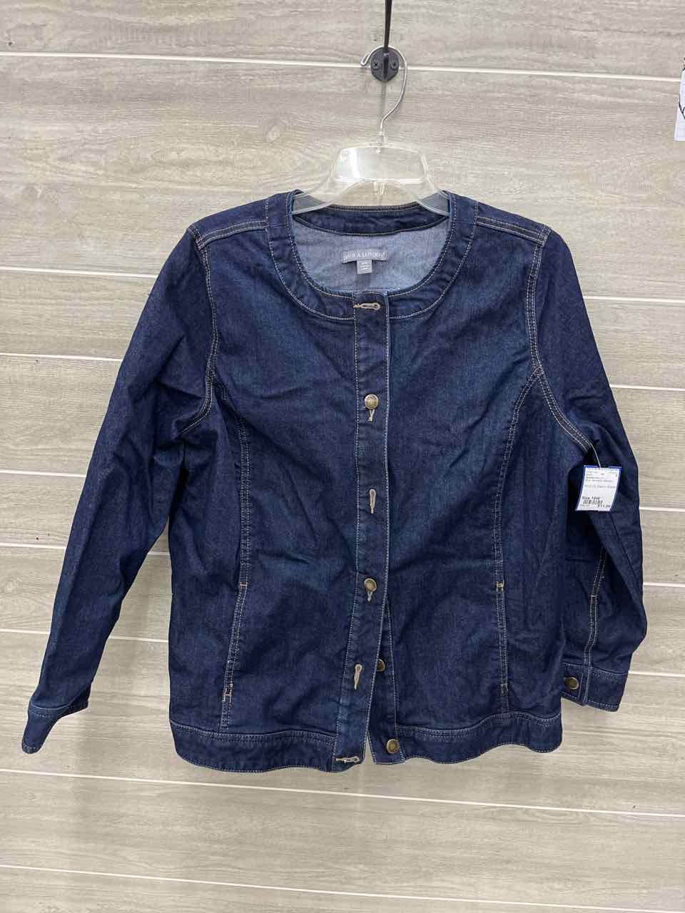 Jessica London Size 16W Blue Womens Blazer