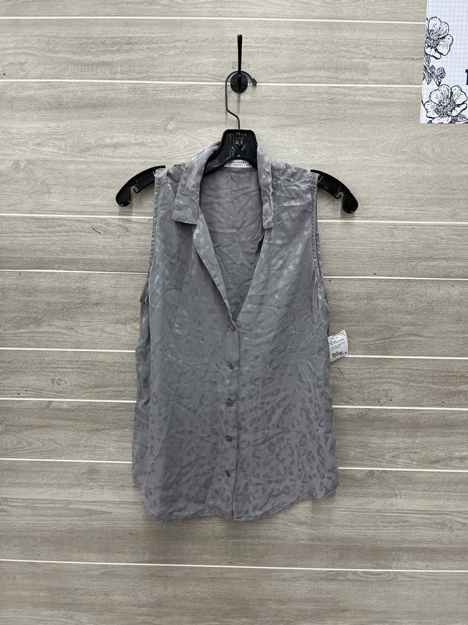 Equipment Size M Gray Womens Shirt