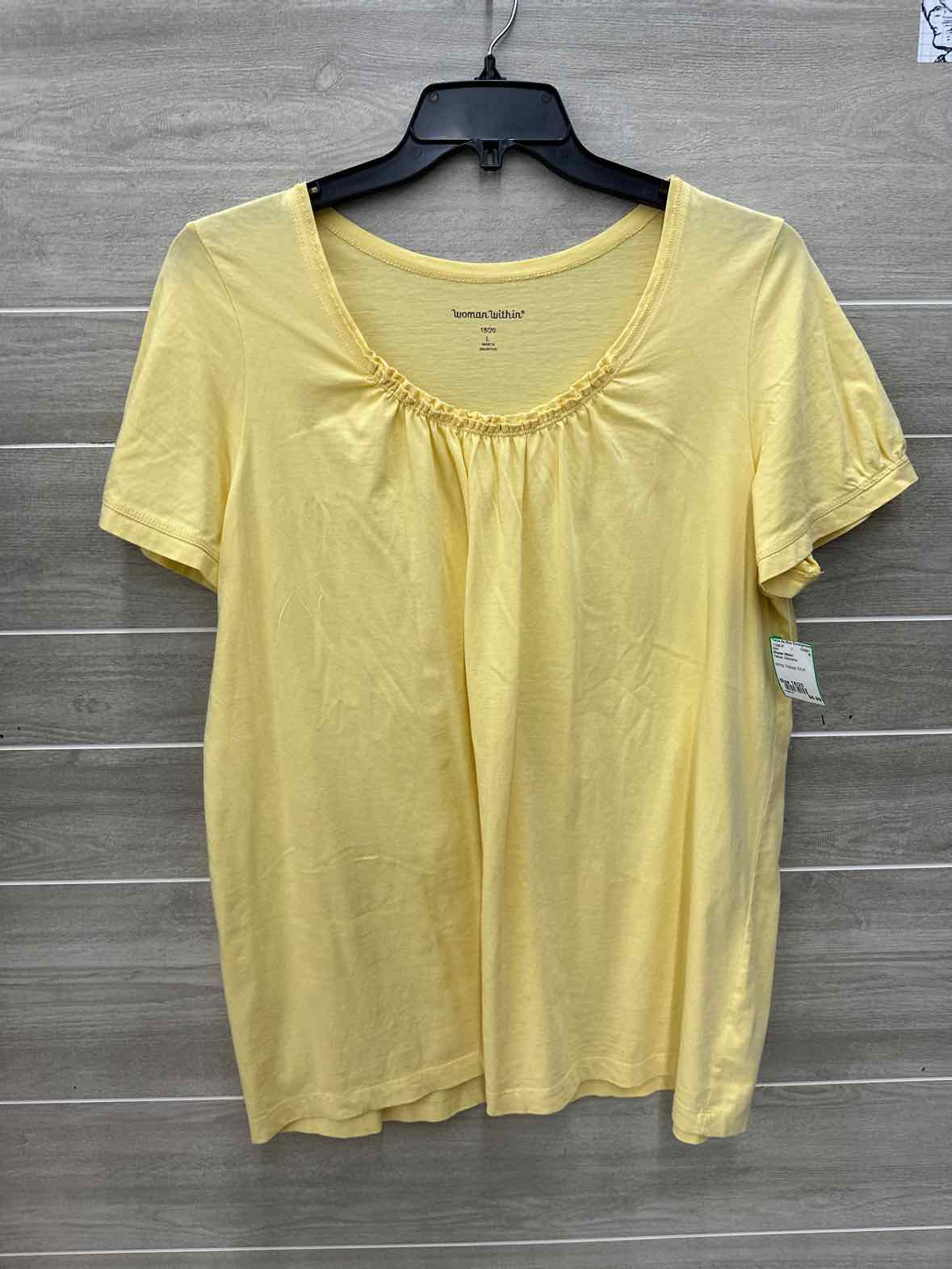Woman Within Yellow Womens Size 18/20 Shirt