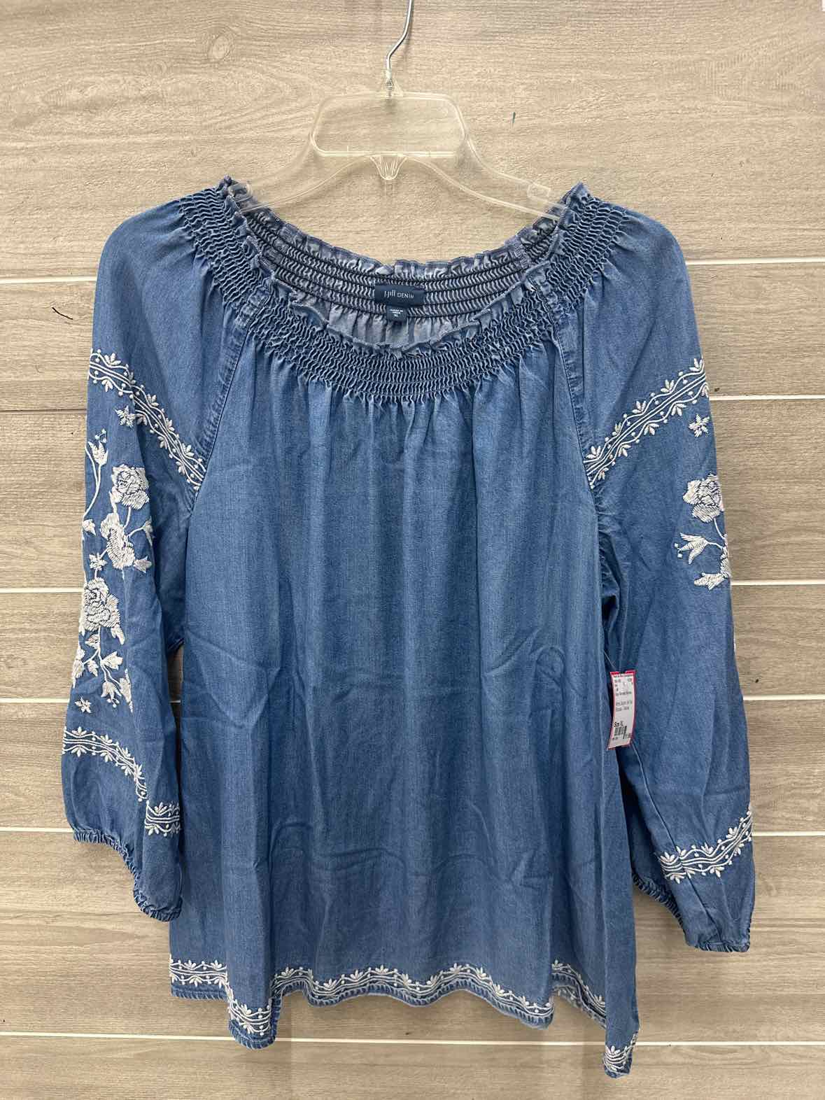 J Jill Size XL Blue Womens Shirt