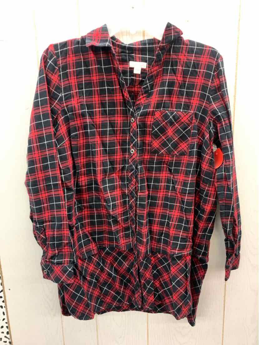 J Jill Red Womens Size Small Shirt